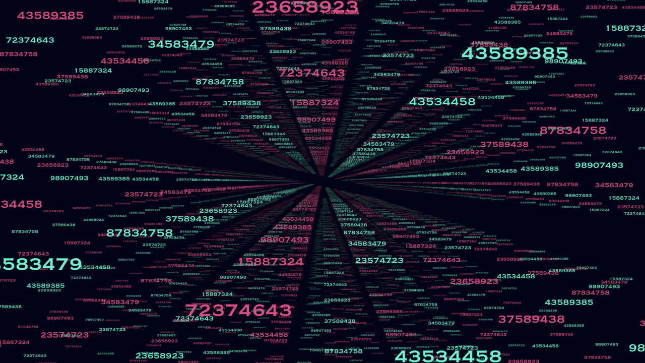 The digital image depicts the binary code for the number, arranged in a sunburst pattern. This visual representation is commonly used in computer programming and digital electronics