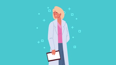 medicine female doctor worker character
