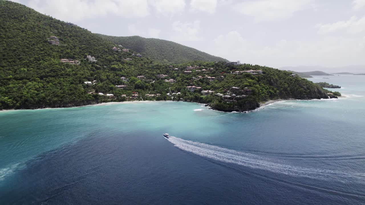 cautivadora vista aérea de zoom fuera de st