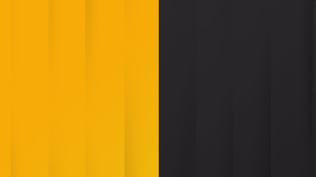 elegante fondo de bucle sin costuras gris amarillo. animación de rayas oscuras rectas.