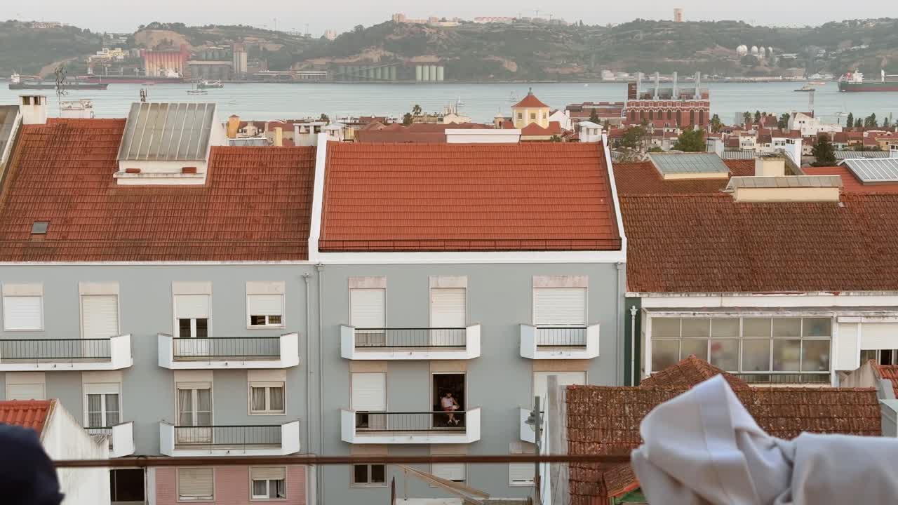 Cityscape with Buildings and Water View