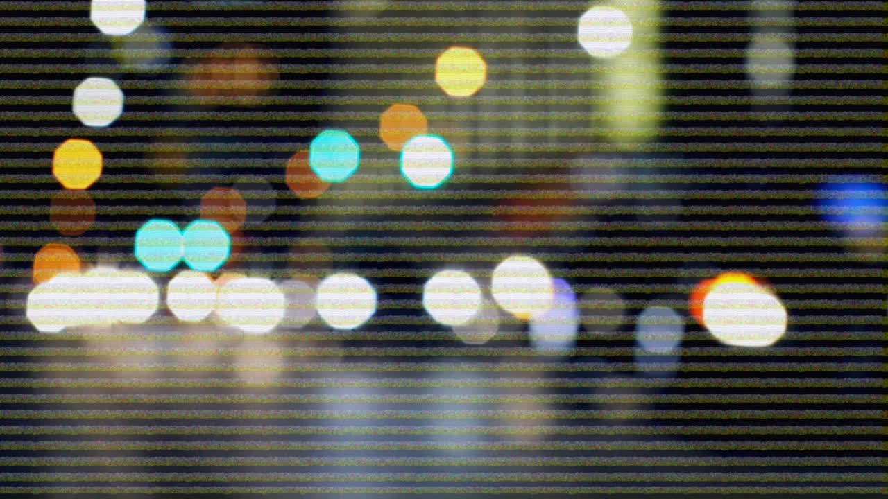 야간 도시 의 도로 교통