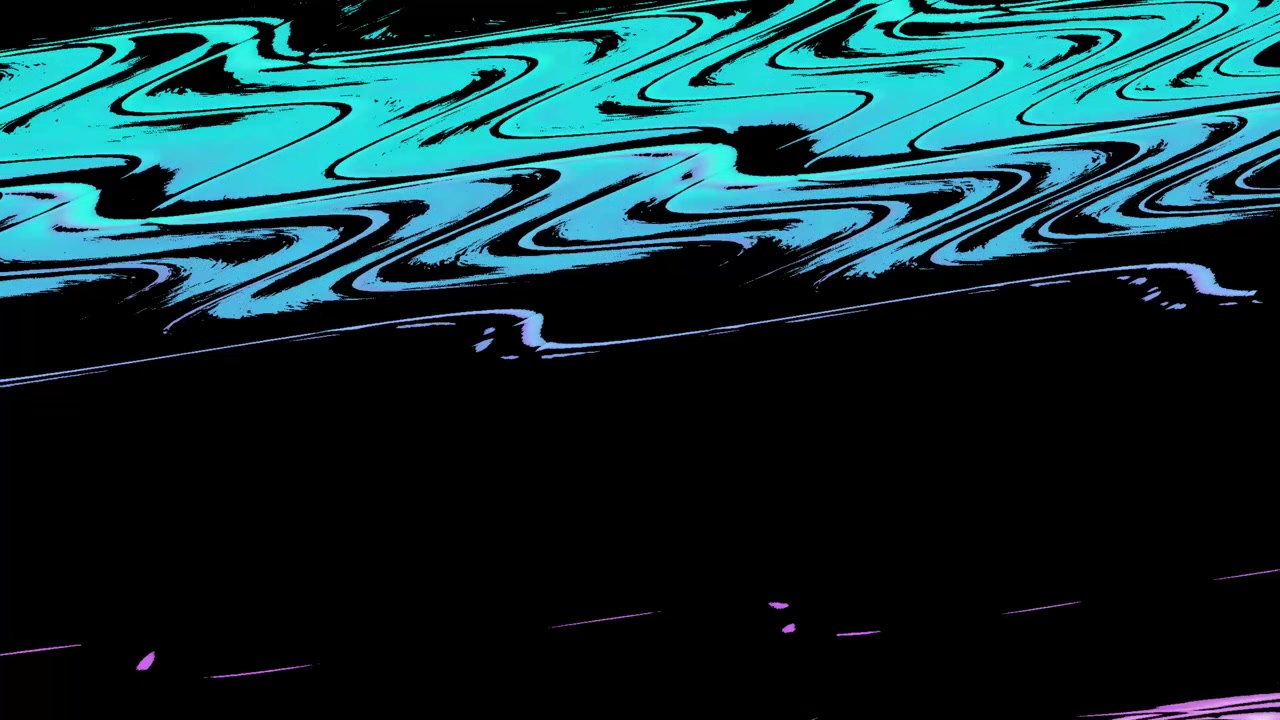 Abstract Liquid Motion with Vibrant Green and Orange Gradient