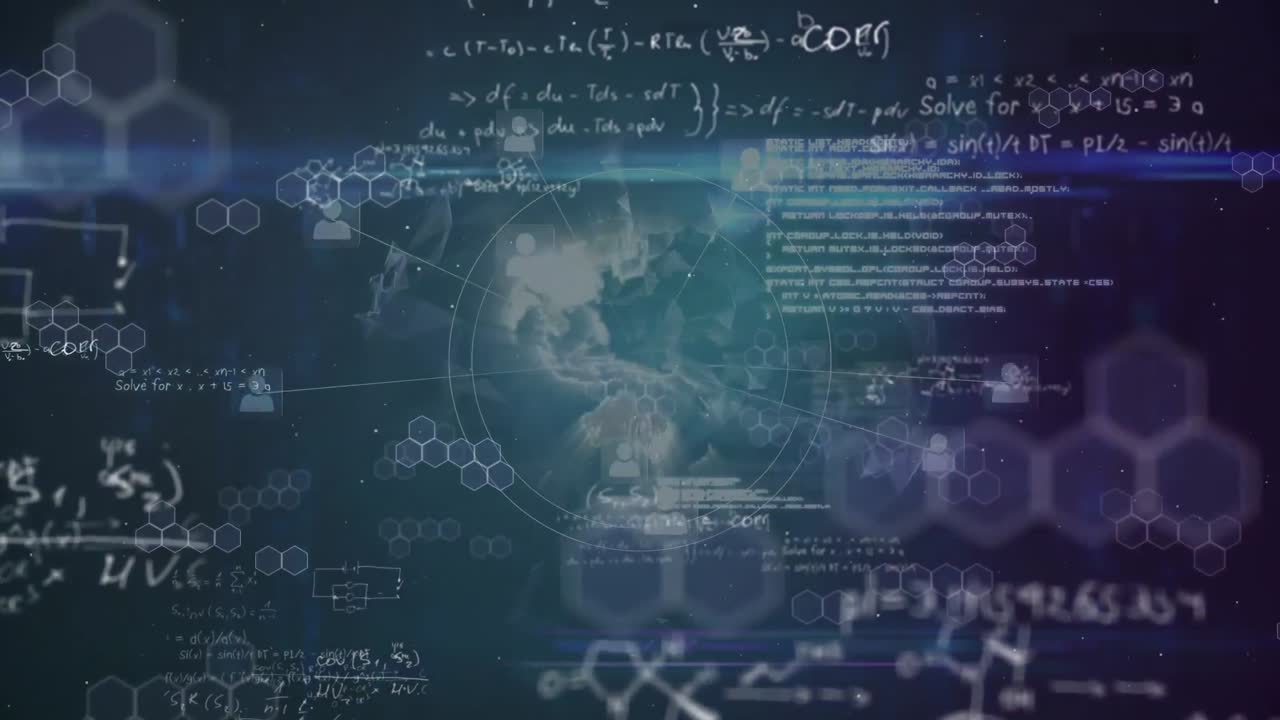 Animation of data processing over network of connections