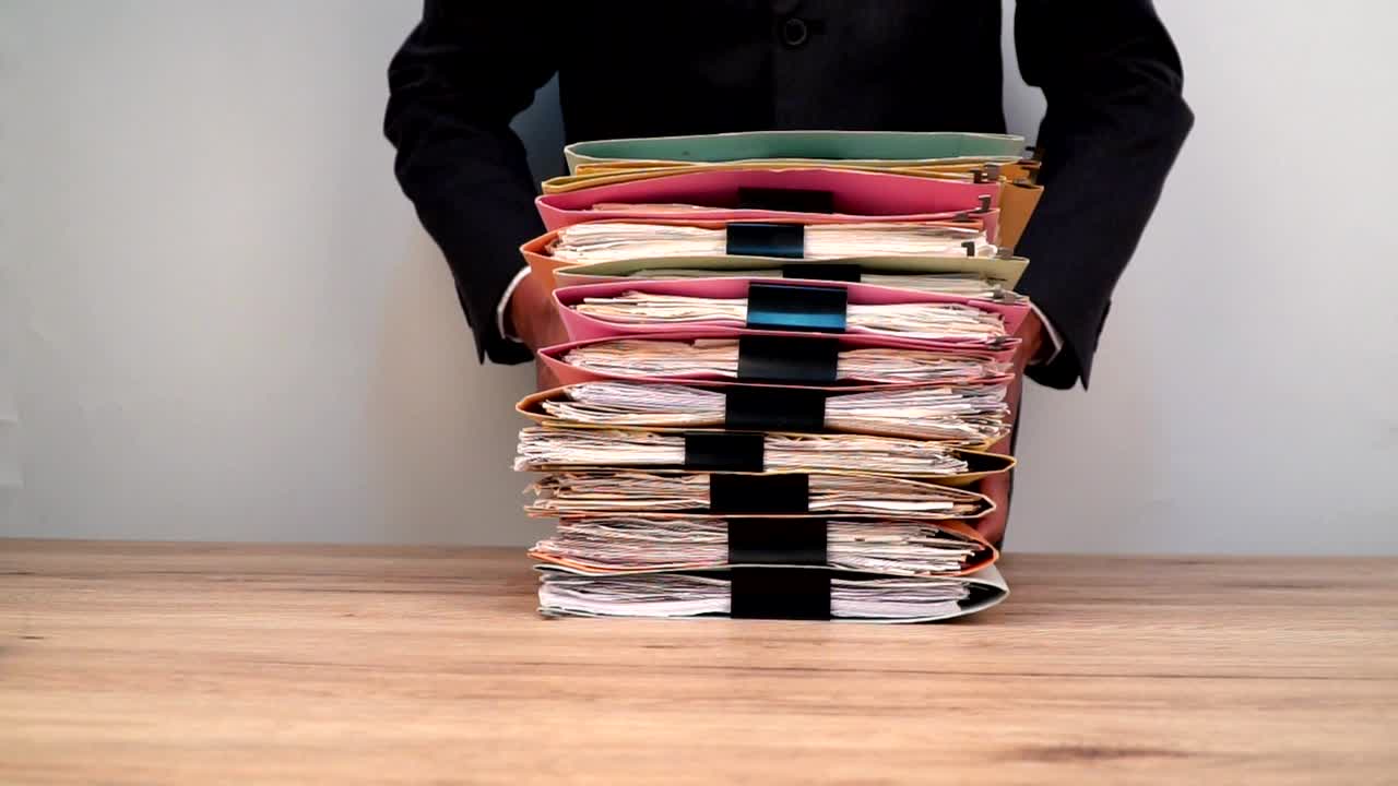 Document placed on the office desk.