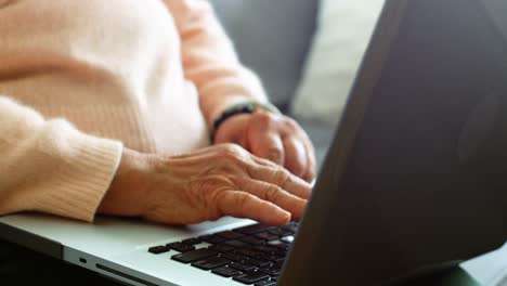 Senior-woman-using-laptop-in-living-room