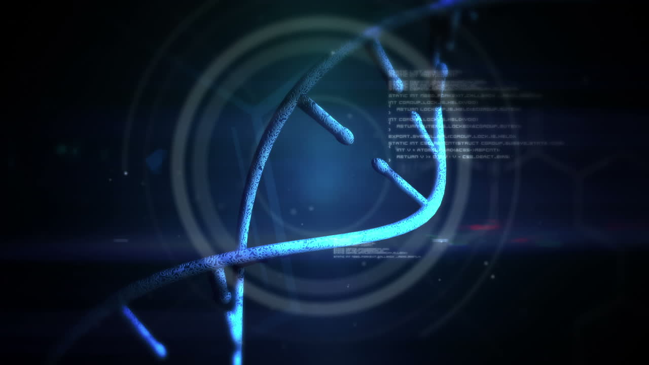 vídeo de una matriz de adn