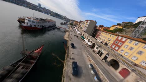 Volar-Sobre-Barcos-Y-Riverside-Fpv-Drone-Dom-Luis-Bridge-Porto-Portugal