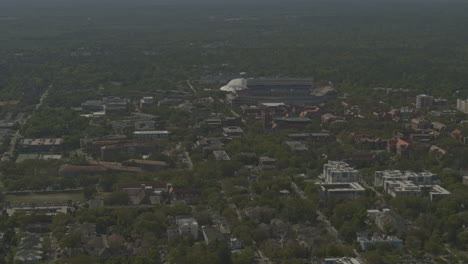 gainesville florida aerial v9 birdseye tilt down view of the college campus and surrounding landscape - dji inspire 2, x7, 6k - march 2020