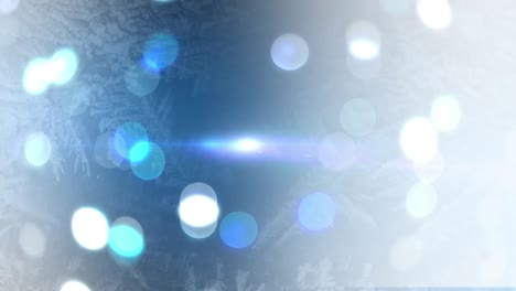 flickering light spots and frost