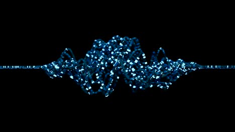 4K Abstract Blockchain Concept.