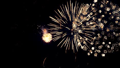 christmas fireworks display. close-up.