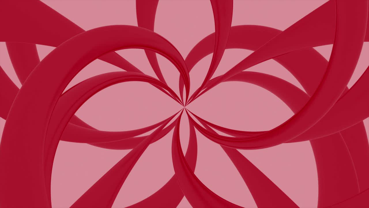 회전하는 모양으로 추상적인 빨간색 배경