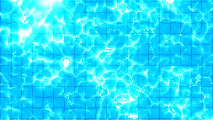 Swimming pool top view, Water Surface CG animation, Loop,