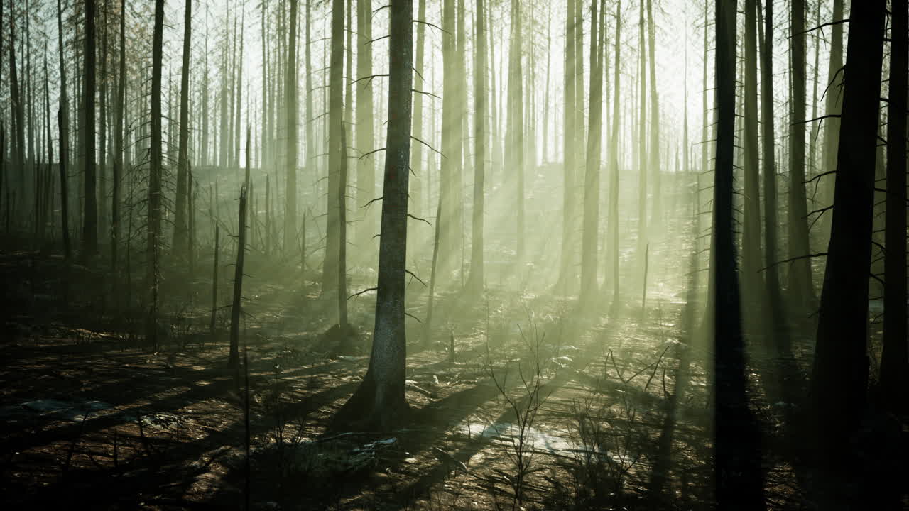 산불의 여파: 빛이 연기와 재를 고
