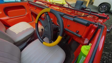 driver's cabin of volkswagen type 181,182 or kurierwagen or trekker