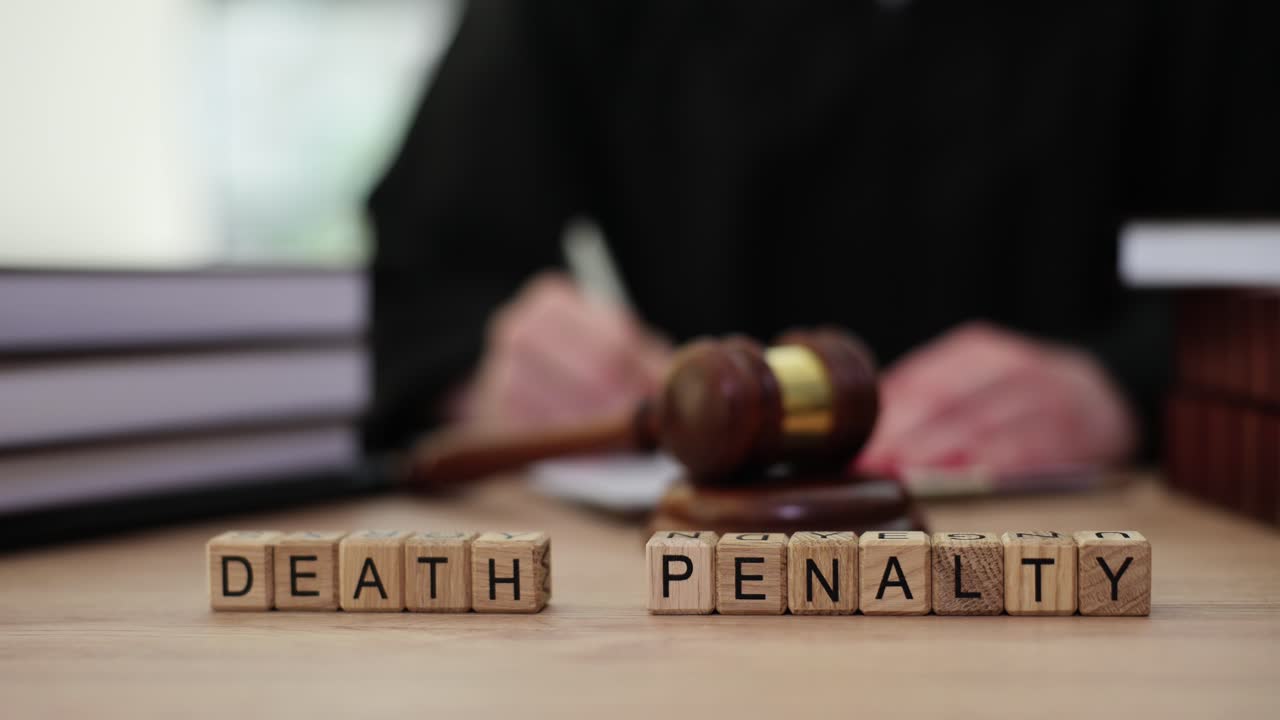 Death Penalty Concept with Gavel and Judge