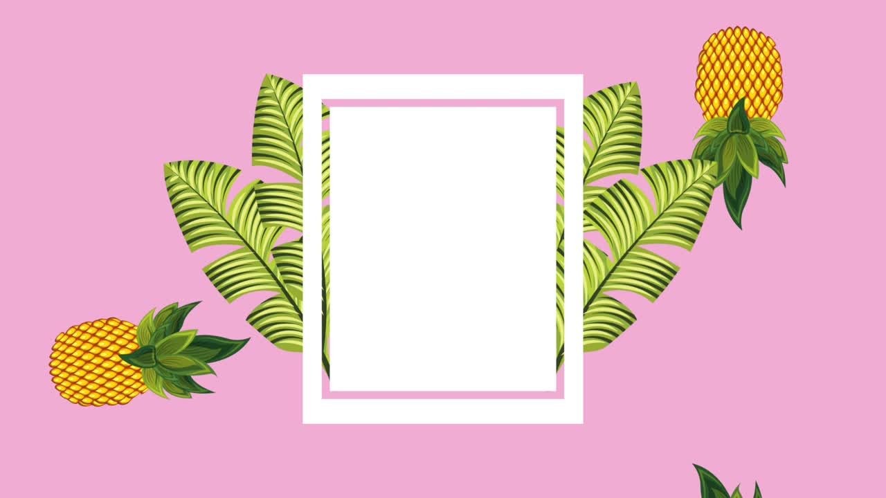 summer tropical template