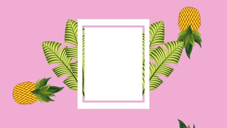plantilla de verano tropical