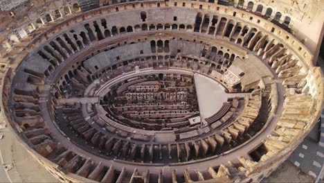 colosseum grand aerial, ancient roman amphitheater arena, stunning detail, rome