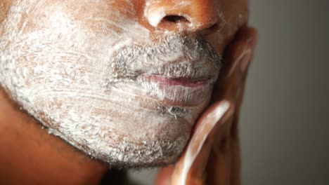 man shaving