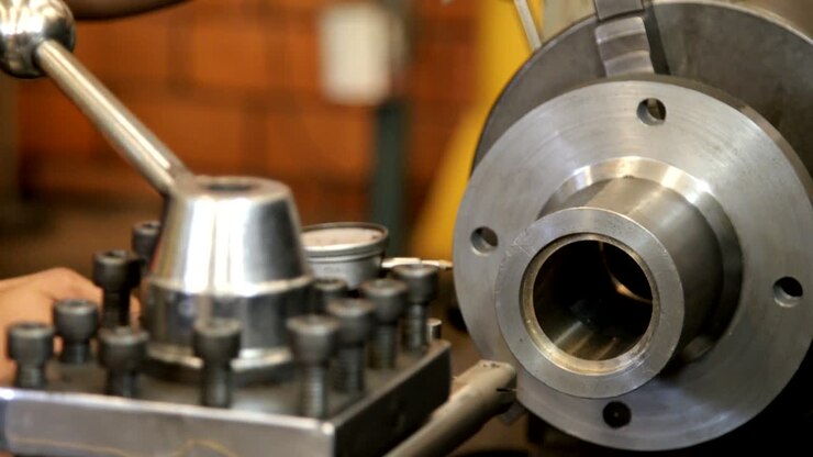 Industry lathe machine work