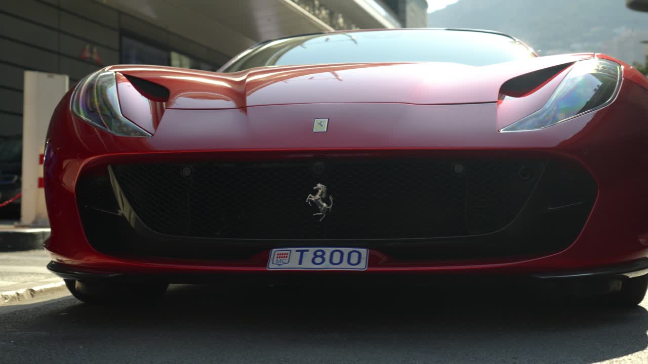 Red Ferrari in Monaco