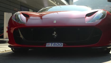 red ferrari in monaco