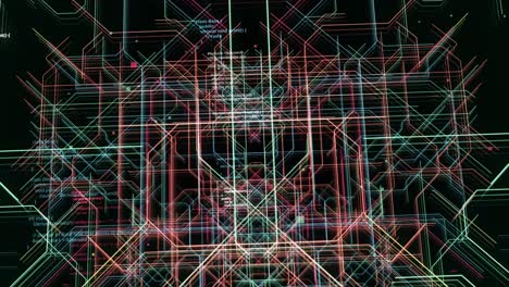 Abstract Computer Code and Circuit Board Visualization