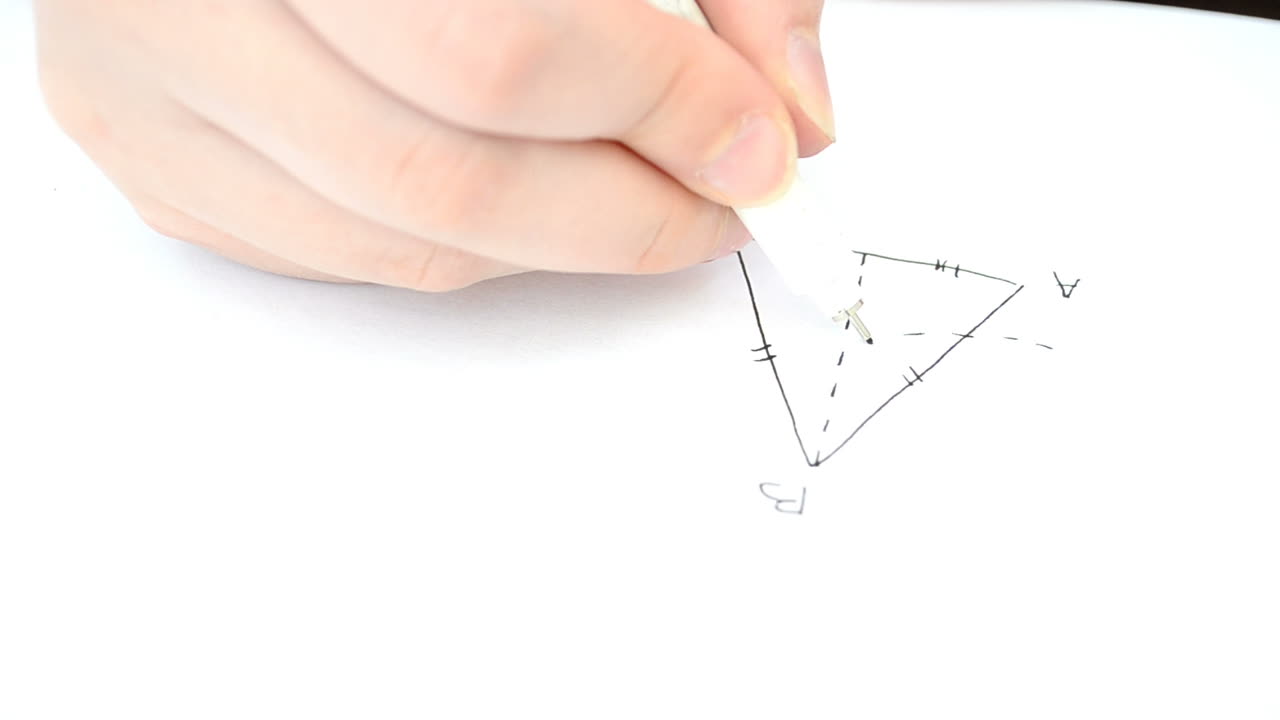 Triangle on paper. Geometry as science