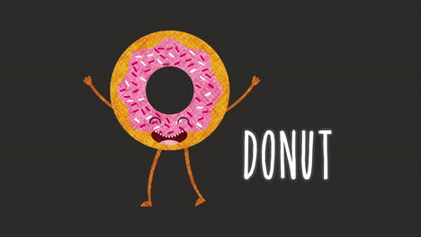 ilustración de rosquillas divertidas