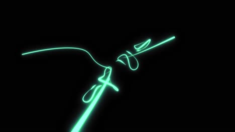 líneas brillantes abstractas bailan en la pantalla: utilícelas como capa o en un concierto, título, espacio de copia o evento escénico