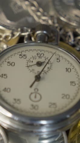 bitcoin btc with stopwatch