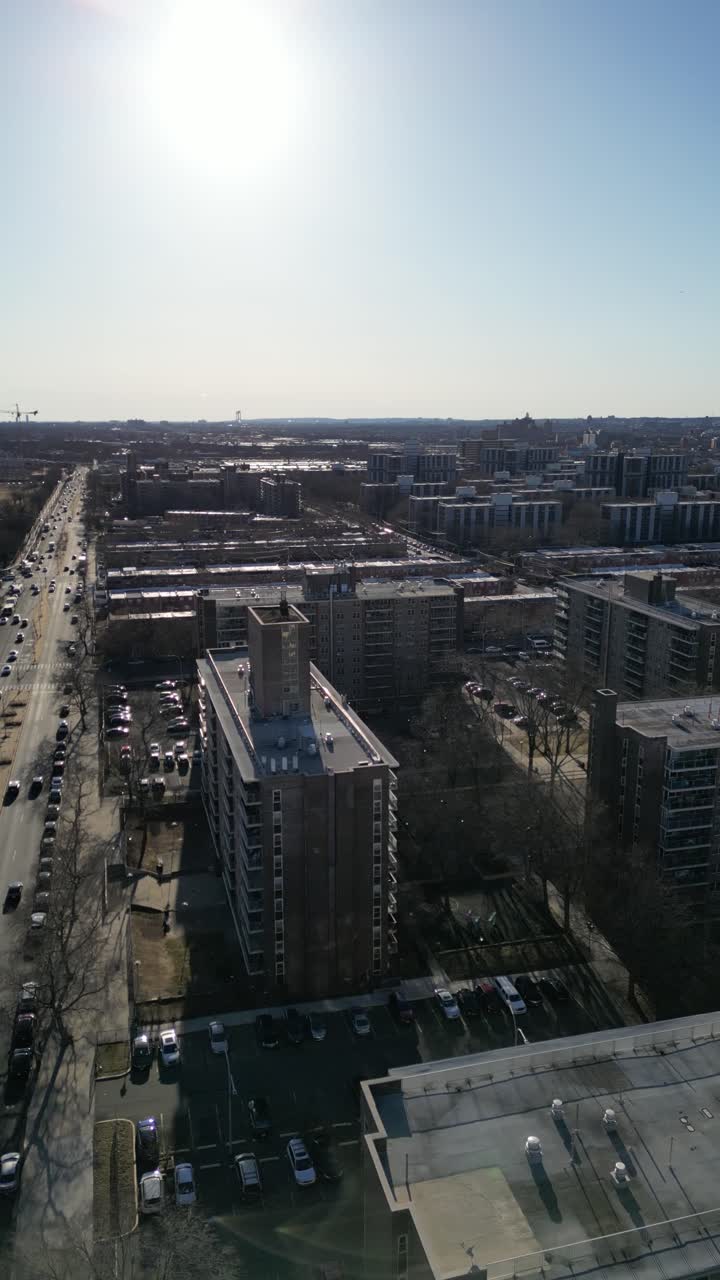 Aerial view over Brooklyn featuring Belt Parkway, Shirley Chisholm State Park, Spring Creek Beach, Pennsylvania Ave, Flatlands Ave, and Howard Beach.