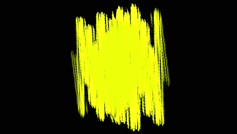 splashing yellow striped paint brushes on black gradient 1