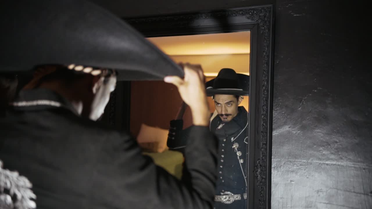 Slow motion mexican traditional festival preparation