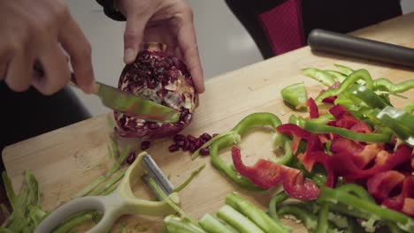 women cooking healthy salad together