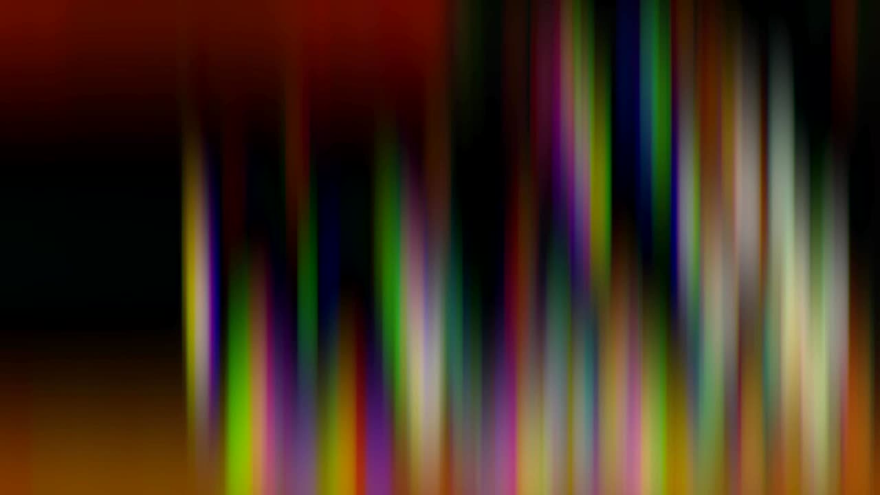 distorted and blurred motion of multicolored bright lights