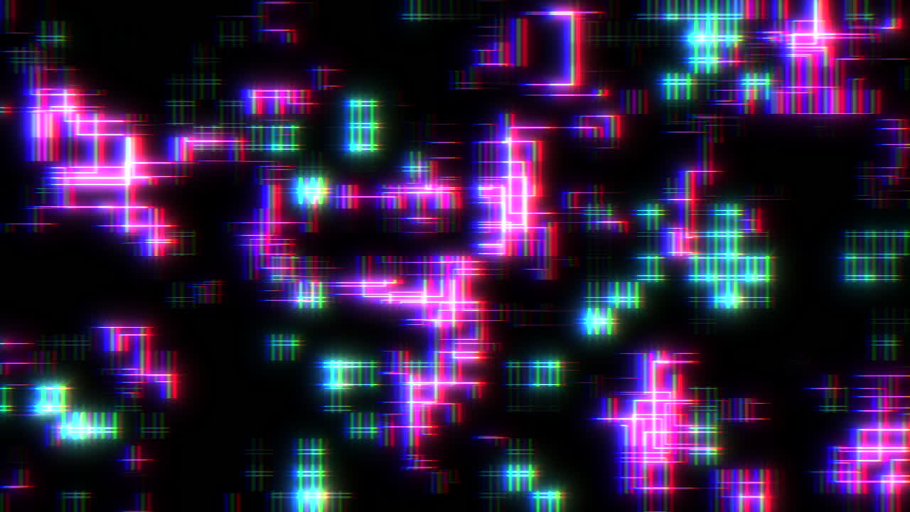 cuadrícula de alfabeto vibrante cuadrados de colores que forman letras en negro