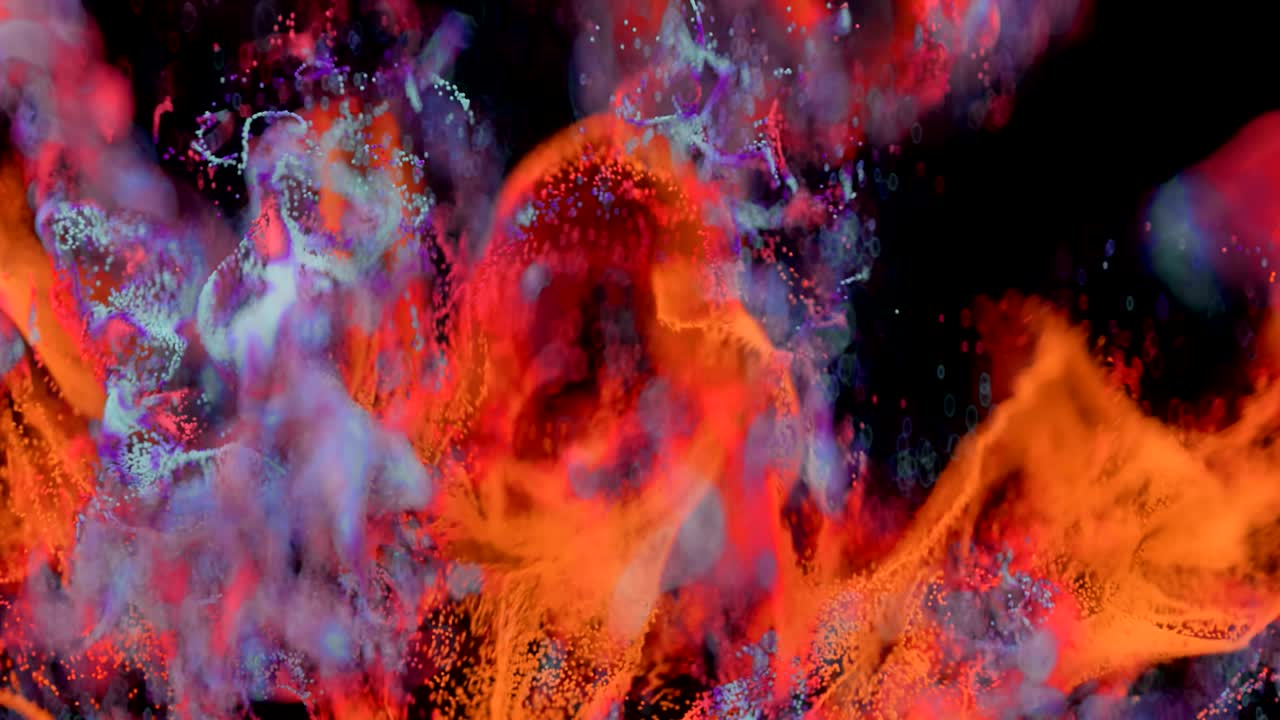 4K Abstract Particle Burst.