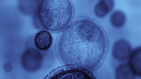 virus, bacterias y moléculas celulares con la ciencia