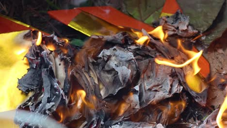 sequential burning of joss paper in a ritual