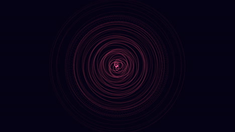 Vibrant swirling vortex circular pattern in pink, purple, and black