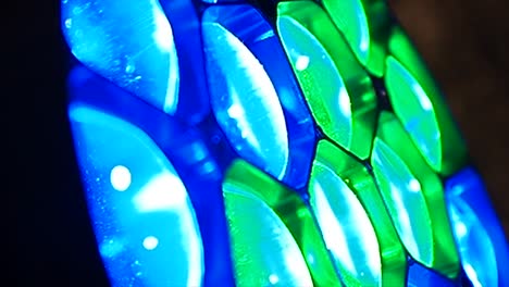 blue and green disco lights