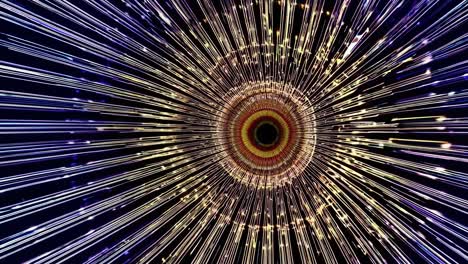 bright blue and green lights spinning and forming a futuristic tunnel with a black center, perfect for technology and innovation related projects