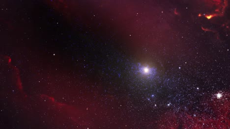 star field in space and a nebulae 4k