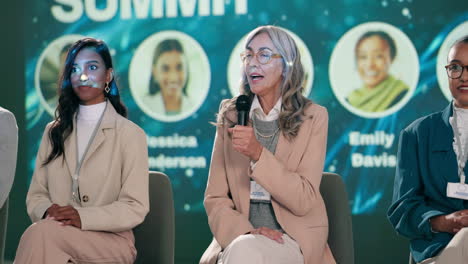 panel discussion at a business conference