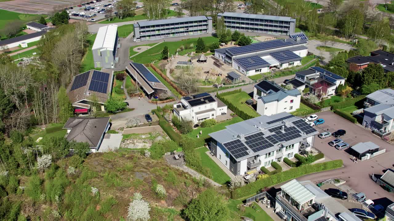 Aerial view of Forskolevagen area in Askim, just south of Gothenburg
