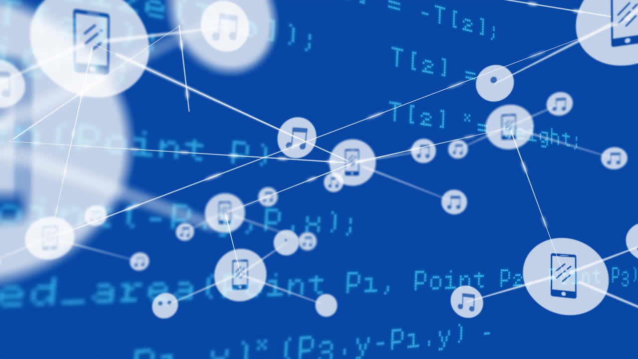 커 ⁇ 터가 움직이고 디지털 데이터가 파란색 바탕에 있습니다.