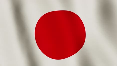 bandera japonesa de fondo agitando el estandarte que fluye - bucle de animación de video sin costuras